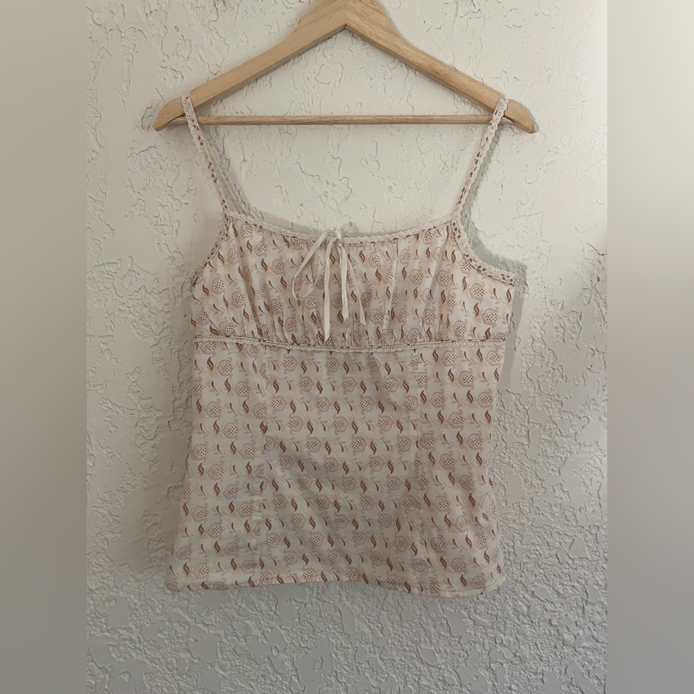Express Vintage Y2K Babydoll Corset Lace Trimmed Cami